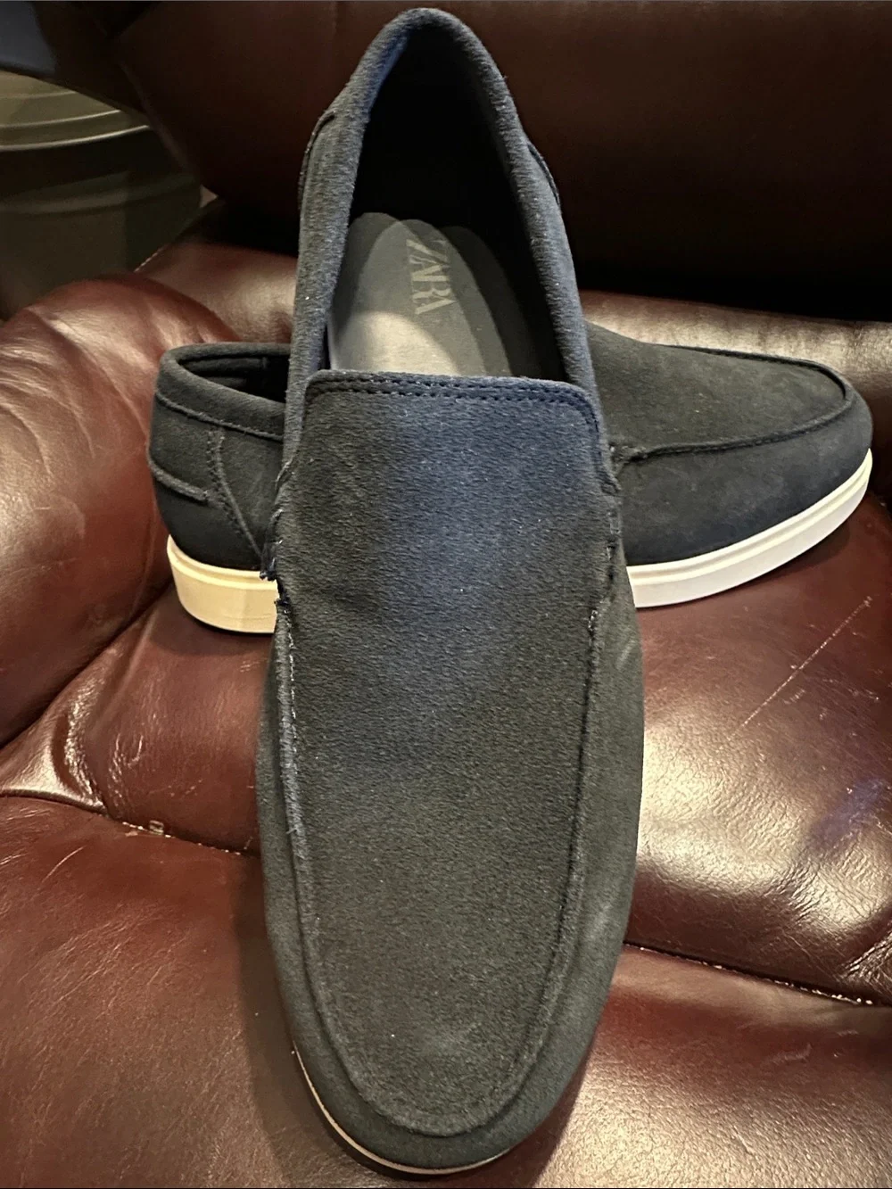 Men’s Zara Casual Leather Loafers - Picture 11 of 16